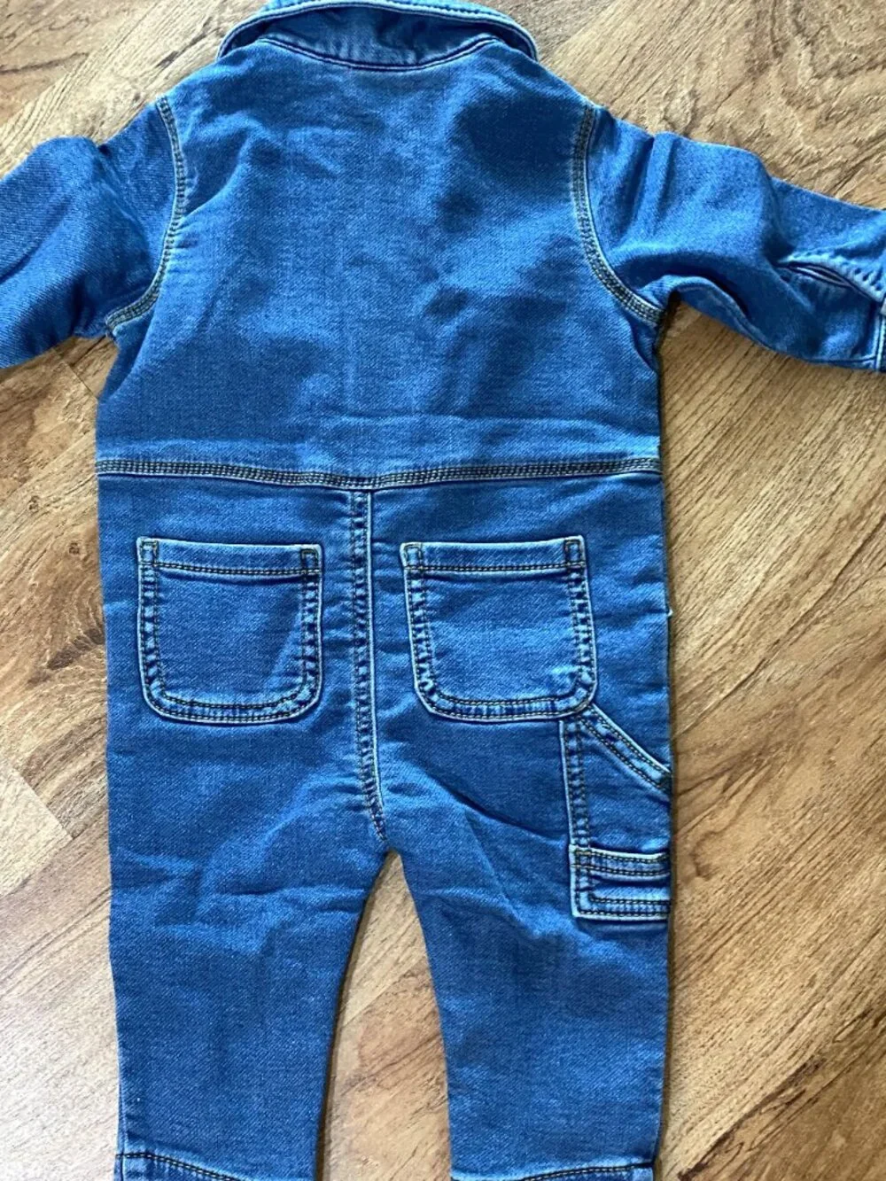 Lot NWT Carters Buddy Denim Coveralls & 2 Pair of Jeans-6-9Mont